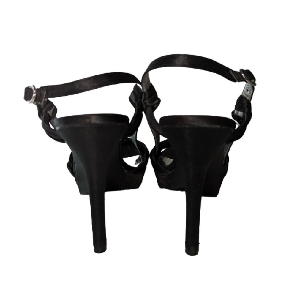 Kelly & Katie black satin stilettos - Picture 4 of 4